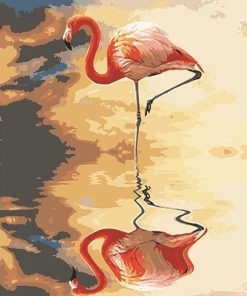 Flamingo paint by numbers