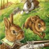 Hunter Rabbits paint by numbers