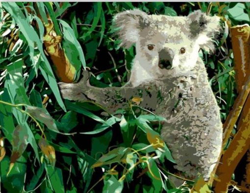 Koala Eucalyptus paint by numbers
