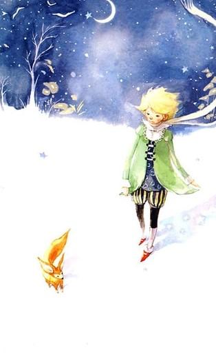 Little Prince in Snow Land paint by numbers