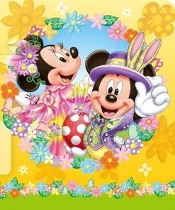Mickey and Minnie Mouse paint by numbers