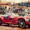 Old Car Racing paint by numbers