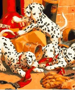 Dalmatians Animals - DIY Paint By Numbers - Numeral Paint