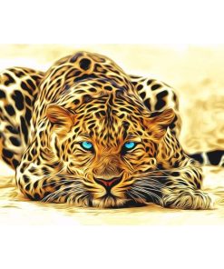 Leopard animals Acrylic picture wall art canvas - DIY Paint By Numbers - Numeral Paint