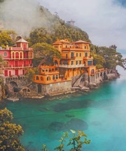 Portofino Harbour Italy paint by numbers