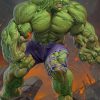 Super Hero Hulk paint by numbers