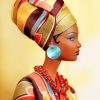 African Lady Art paint by numbers