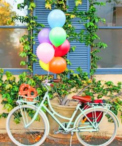 Bicycle Balloons paint by numbers