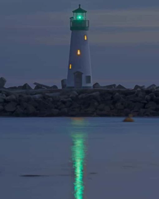 Walton Lighthouse In Santa Cruz California paint by numbers