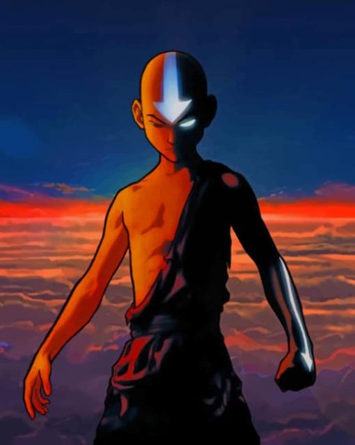 Aang The Last Airbender Anime Paint by numbers