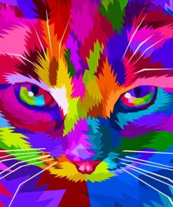 Pop Art Cat Paint by numbers