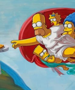 Creation Of The Simpson paint by numbers