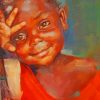 Little African Boy paint by numbers