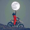 Motocross Moon paint by numbers