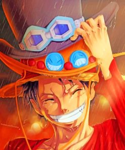 One Piece Luffy paint by numbers