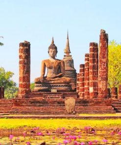 sukhothai historical park paint by numbers