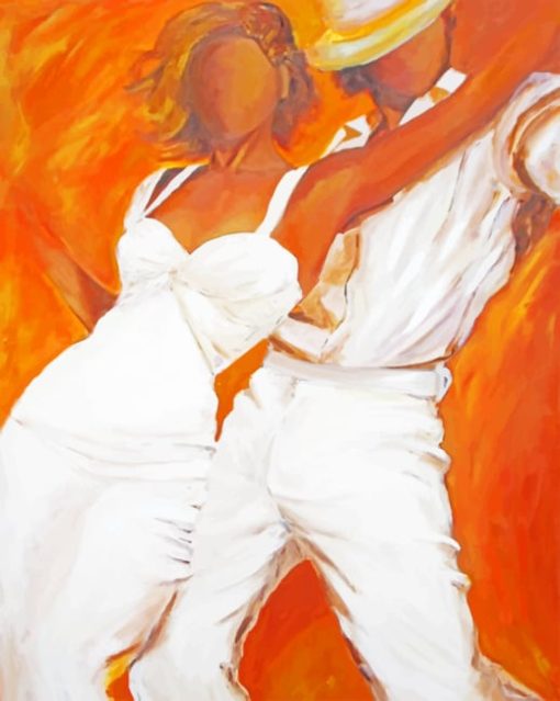 Tango Dancers paint by numbers