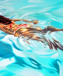 Woman Swimming Paint by numbers