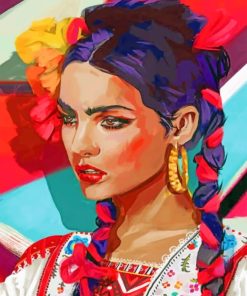 Aesthetic Gorgeous Woman Paint by numbers