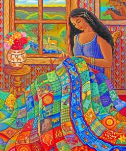 Latino Woman paint by numbers