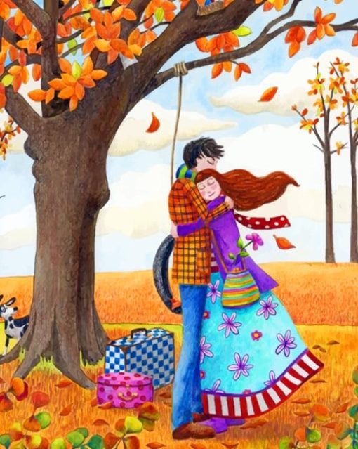 Love In Autumn paint by numbers