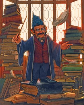flitwick harry potter paint by number