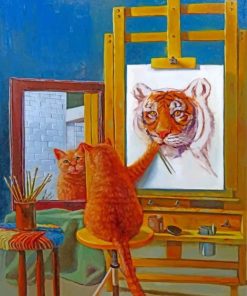 Artist Cat paint by numbers