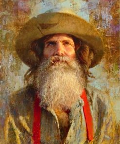 Bearded Cowboy Paint by numbers