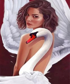 Swan Lady Paint by numbers