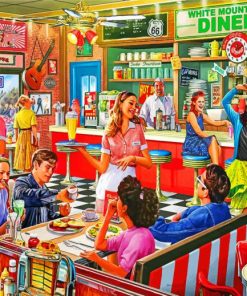 American Diner Paint by numbers