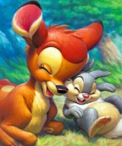 bambi-and-bunny-paint-by-numbers