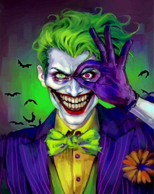 Joker Supervillain Paint by numbers