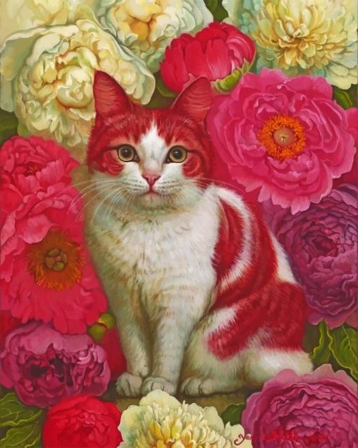 pink-cat-paint-by-numbers