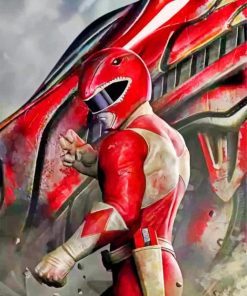 red-power-rangers-paint-by-number