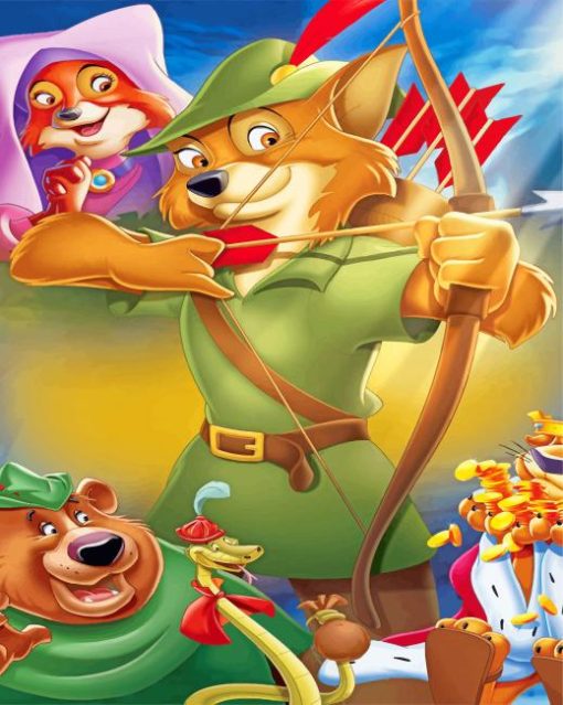 Robin Hood Disney Paint by numbers