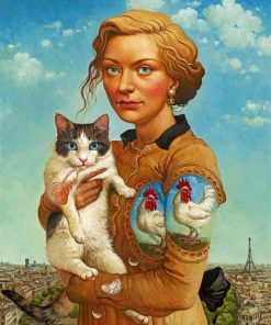 woman-holding-her-cat-paint-by-numbers