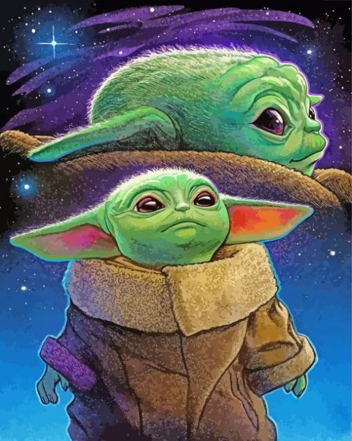 Baby Yoda Paint by numbers