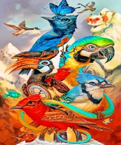 Birds Art Paint by numbers