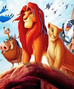 Lion King Movie Paint by numbers