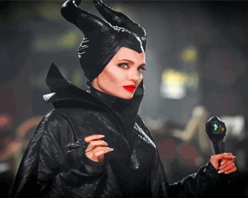 Maleficent Angelina Jolie Paint by numbers