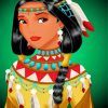 Princess Pocahontas Paint by numbers