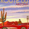 Route 66 Poster Paint by numbers