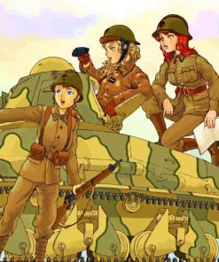 Soldier Girls Paint by numbers