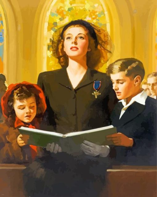 family-at-thhe-church-paint-by-numbersfamily-at-thhe-church-paint-by-numbers
