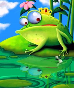 frog-king-paint-by-numbers