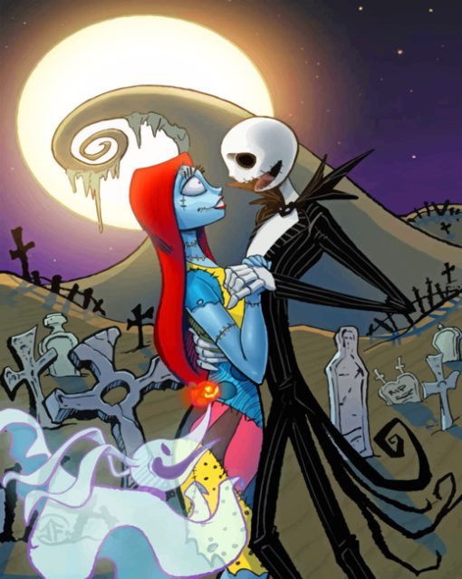 jack-skellington-and-sally-paint-by-number