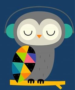 owl-listening-to-music-paint-by-number