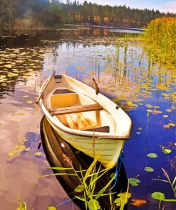 small-fishing-boat-on-a-lake-paint-by-numbers
