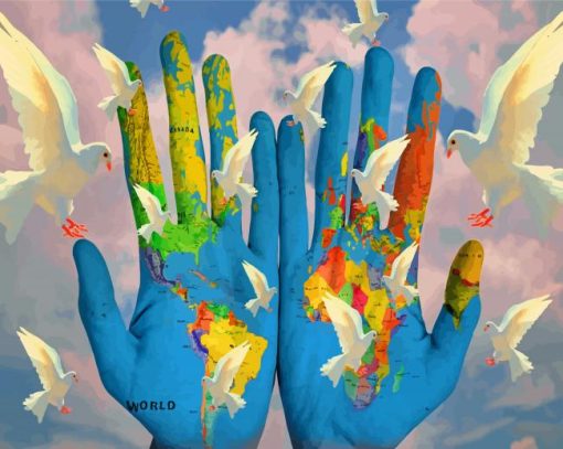 world-map-hands-paint-by-number