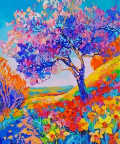 Aesthetic Colorful Nature Art Paint by numbers